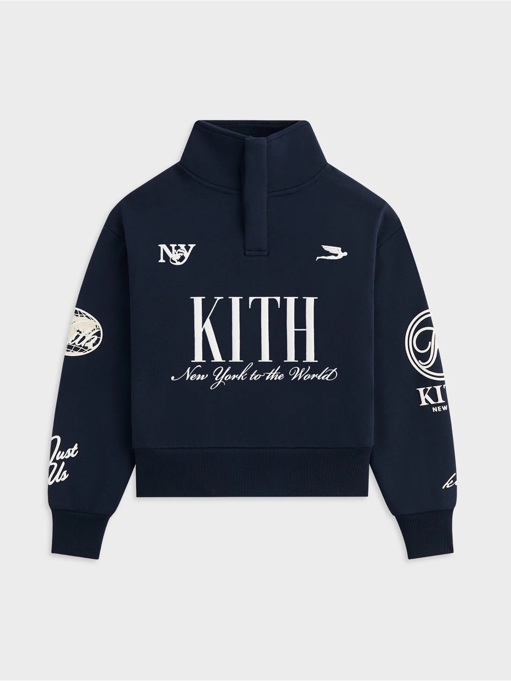 Kith Navy and White Pullover with Matching Shorts